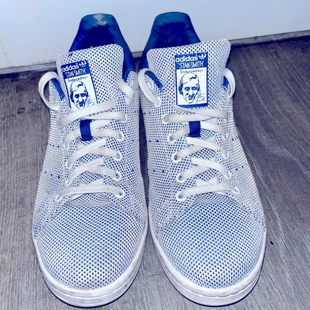 Adidas Stan Smith men’s size 13 extremely rare Adicolor in blue and white